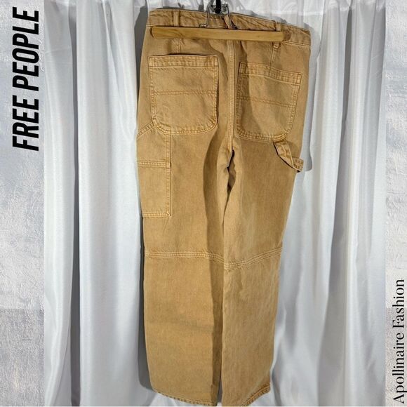 WE THE FREE DOVER HIGH RISE CARPENTER JEANS IN KHAKI NWT SIZE 30 - Picture 4 of 5